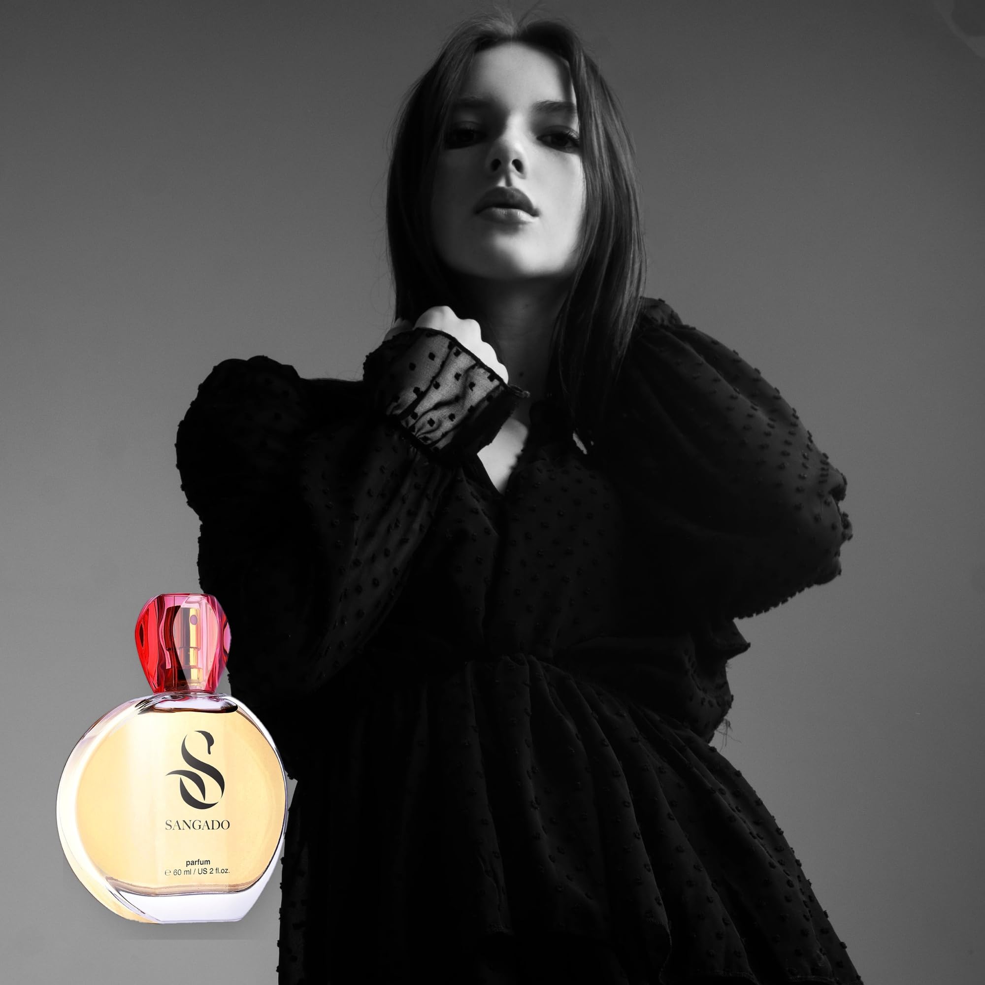SANGADO Orchidea Nera, Profumo per Donne (parfum), Lunga Durata 8-10 Ore, Fragranza Lussuosa, 60 ml, Codice: 595