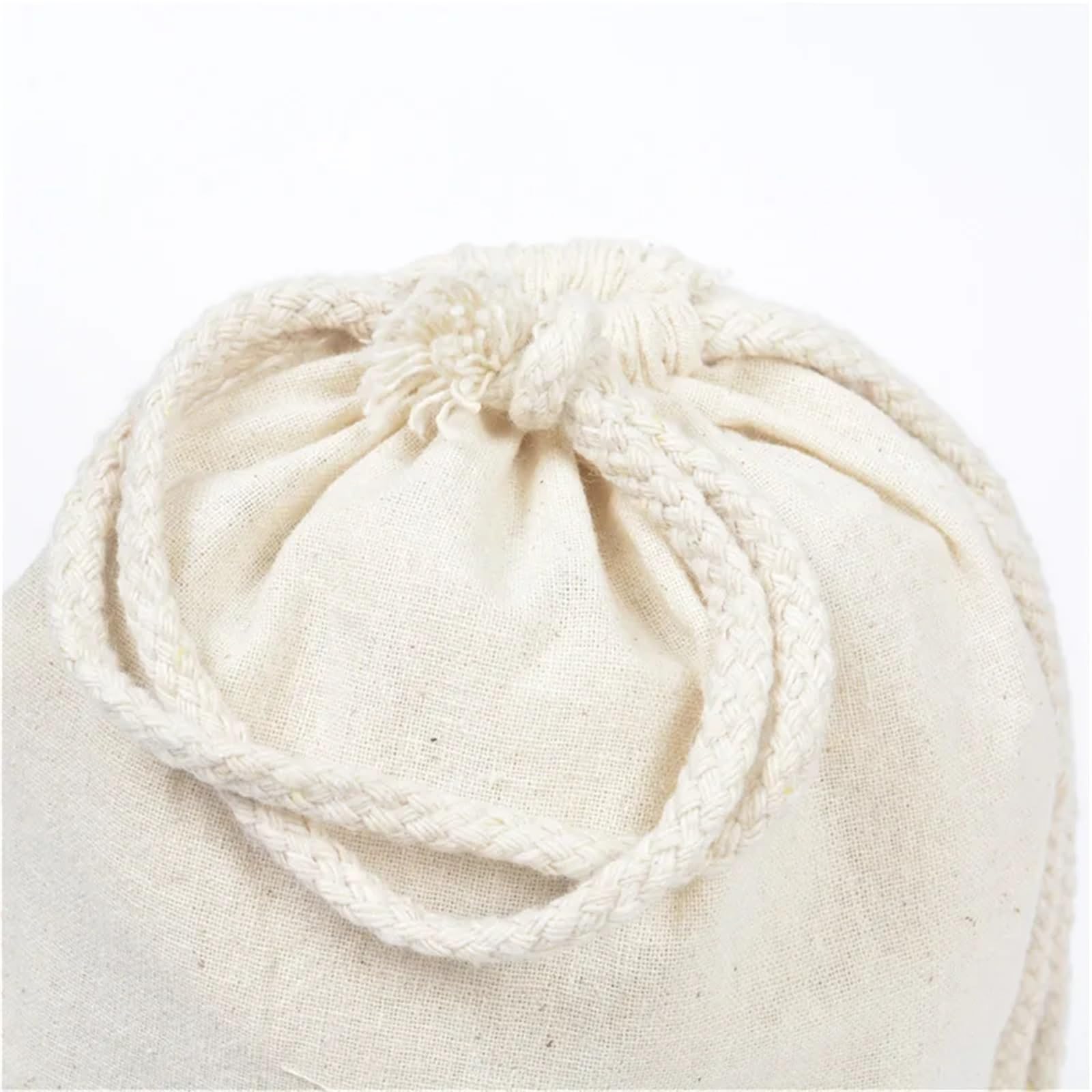 sac en coton à cordon Sacs à cordon en coton 100 pièces, for cadeau de mariage et noël, emballage DIY, petites pochettes unies, sacs rangement domicile(10x12cm(100pcs))