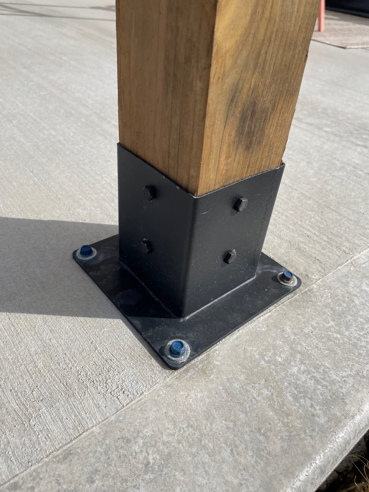 $15/mo - Finance 4 Pack 4x4(Actual Size: 3.5x3.5) Post Base Stainless ...