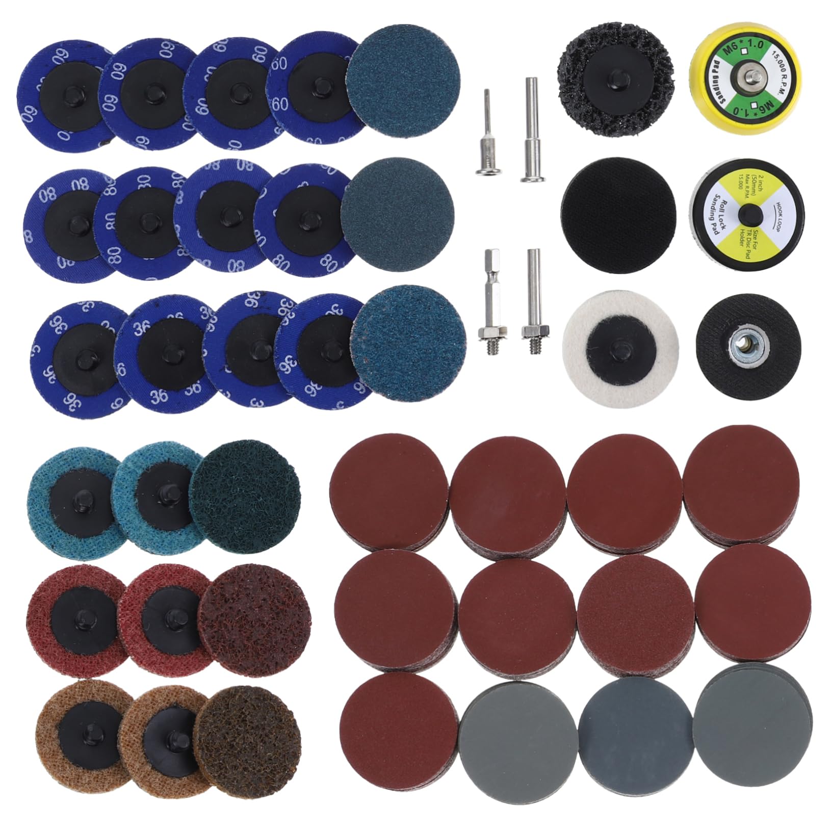Kit de Ponçage pour Perceuse et Meuleuse, 300 Pièces, 36-3000 Grains