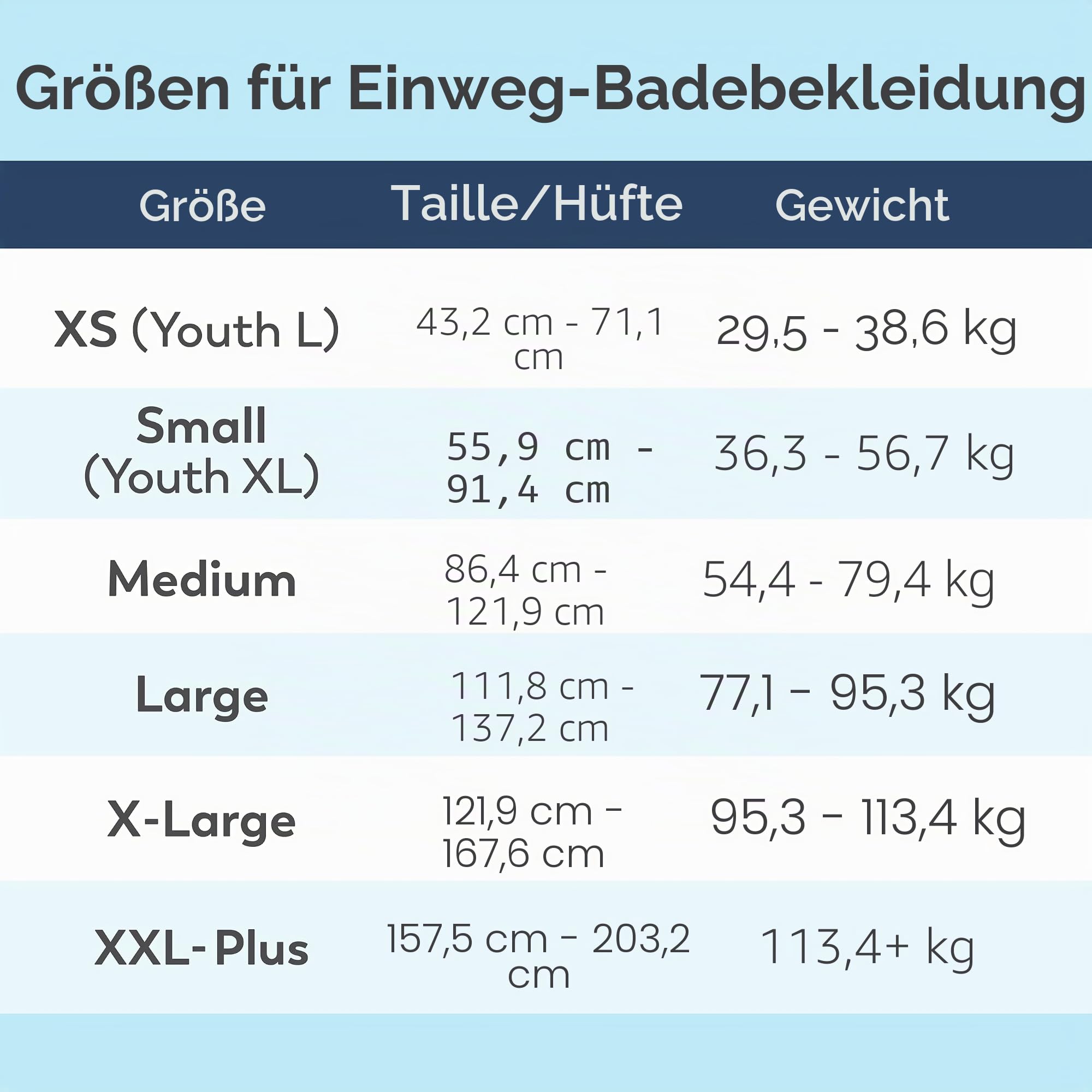 Swimmates Einweg-Schwimmwindeln für Erwachsene - Unisex Bademode für unter dem Badeanzug - Größe XL (Packung von 14 Stück)