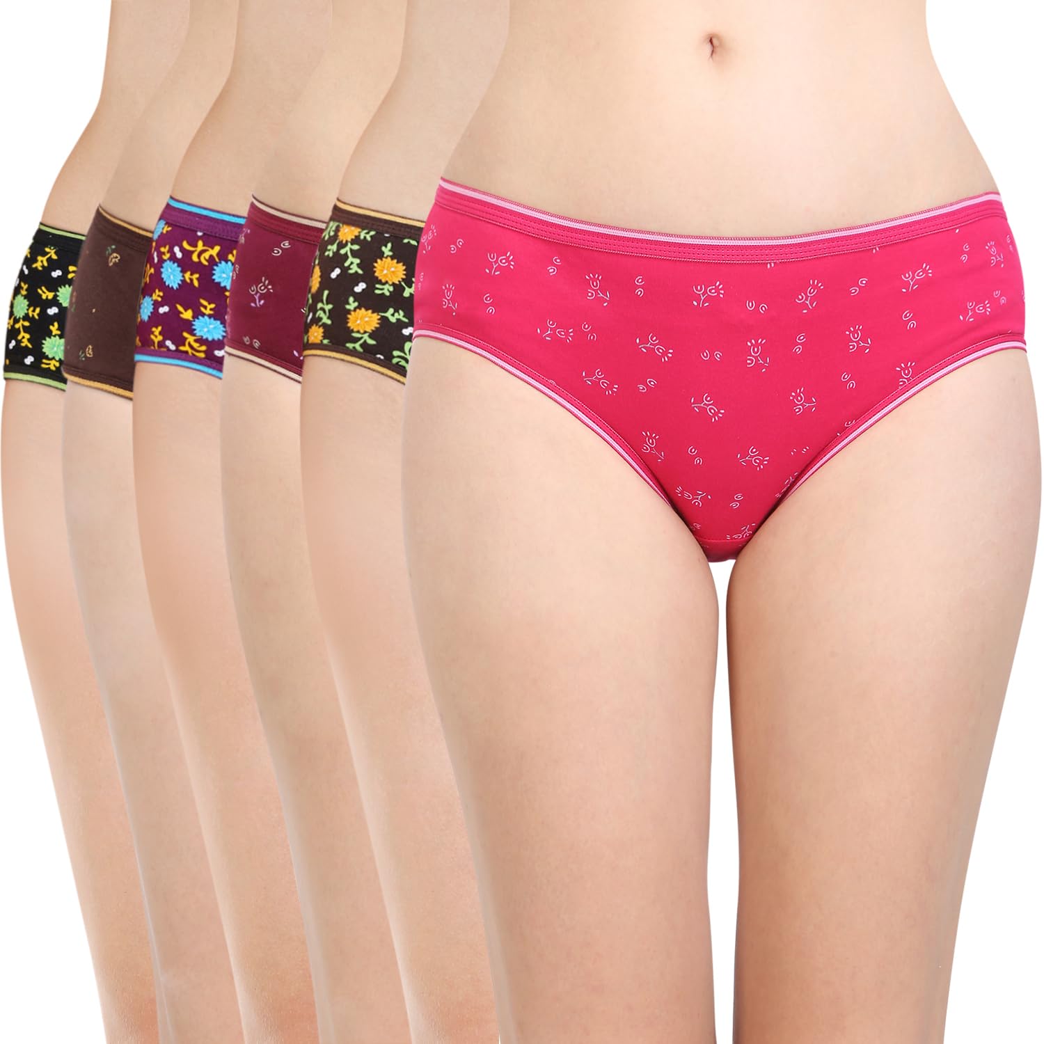 bodycare Women's Cotton Panties (Pack of 6)-picture-49