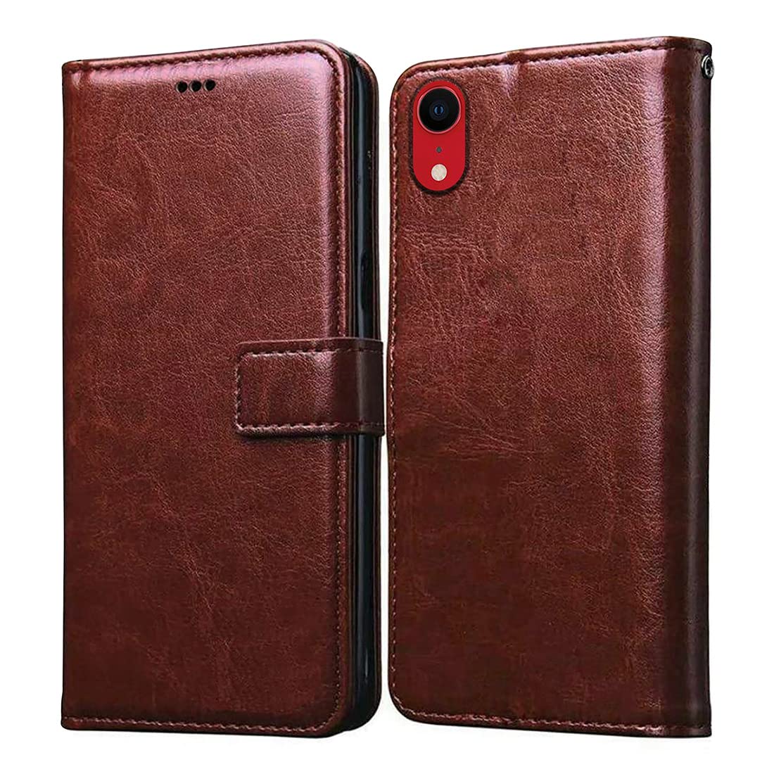 Casotec Flip Cover for Apple iPhone XR | Premium Leather Finish | Inbuilt Pockets & Stand | Flip Case for Apple iPhone XR (Brown) (B0BRY4N8M8) Amazon Price History, Amazon Price Tracker