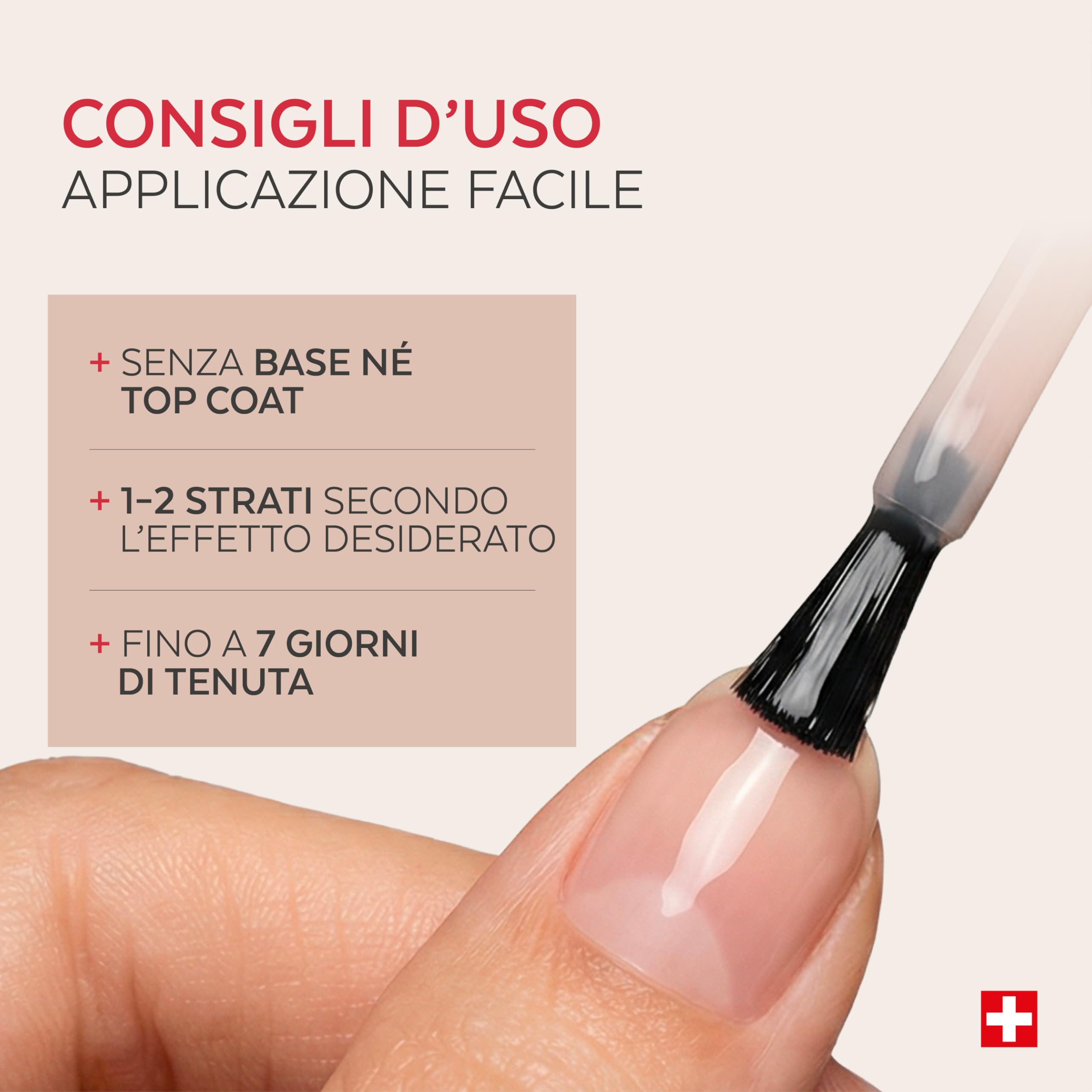 PODERM Smalto Trattamento Unghie Correttivo e Perfezionatore Cheratina | Ridensificante e Indurente 8 ml | Rinforza struttura dell’unghia con finish nude naturale | Sviluppato da Podologo in Svizzera