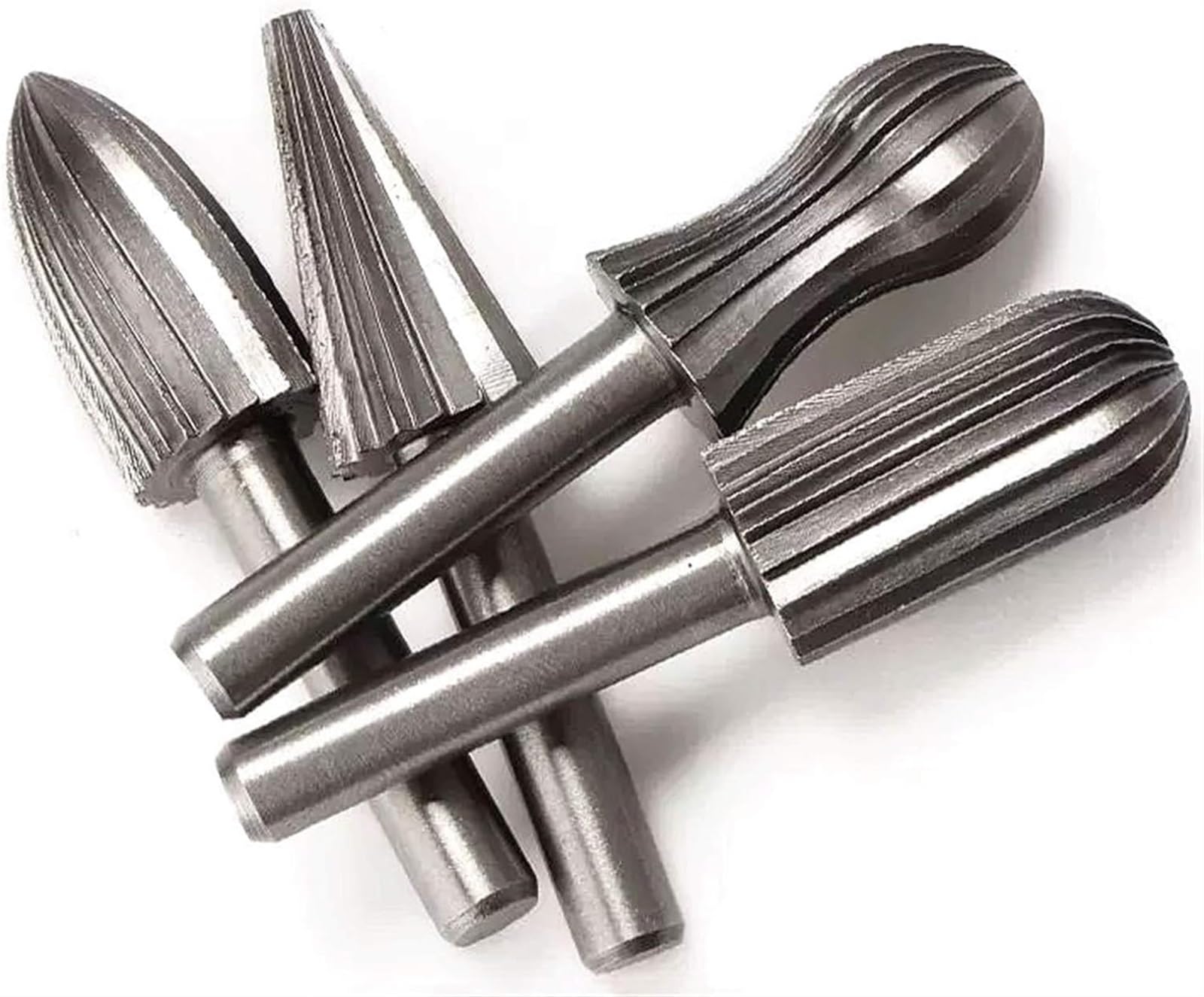Lima de escofina de metal, juego de limas de aguja, 6 piezas de vástago redondo de 6 mm, pulido y pulido, broca, fresa, lima rotativa eléctrica, tallado en madera, cabezal de molienda, lima resistente