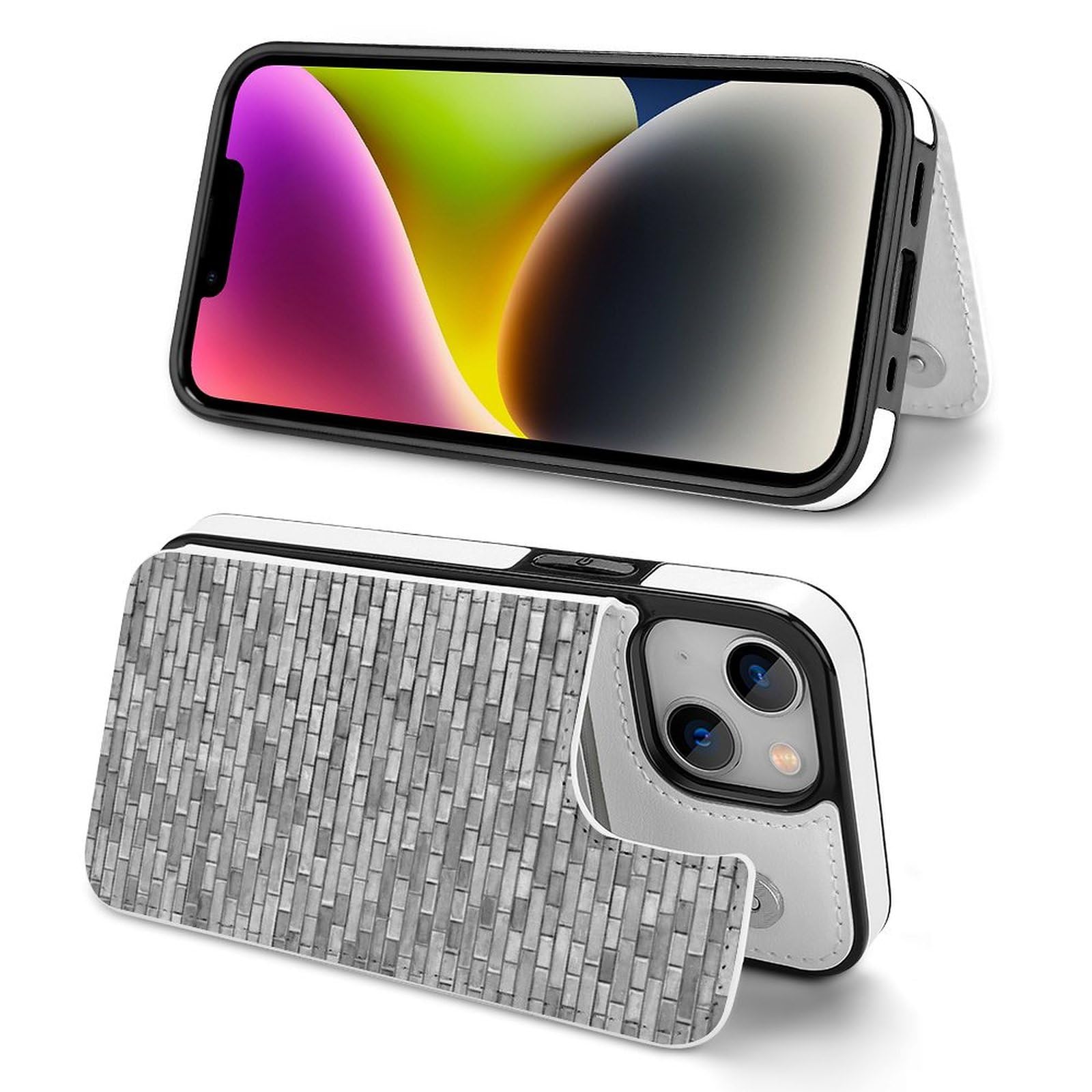 Amazon.co.jp: 【iPhone13 Pro Max ケース 手帳型】 グレー グレー