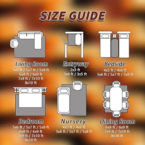 Miniatura 7 de Alfombra ondulada de 8 x 10 a 7 x 10 pies, alfombra ondulada retro de los años 70, alfombra geométrica abstracta, alfombra moderna de mediados de