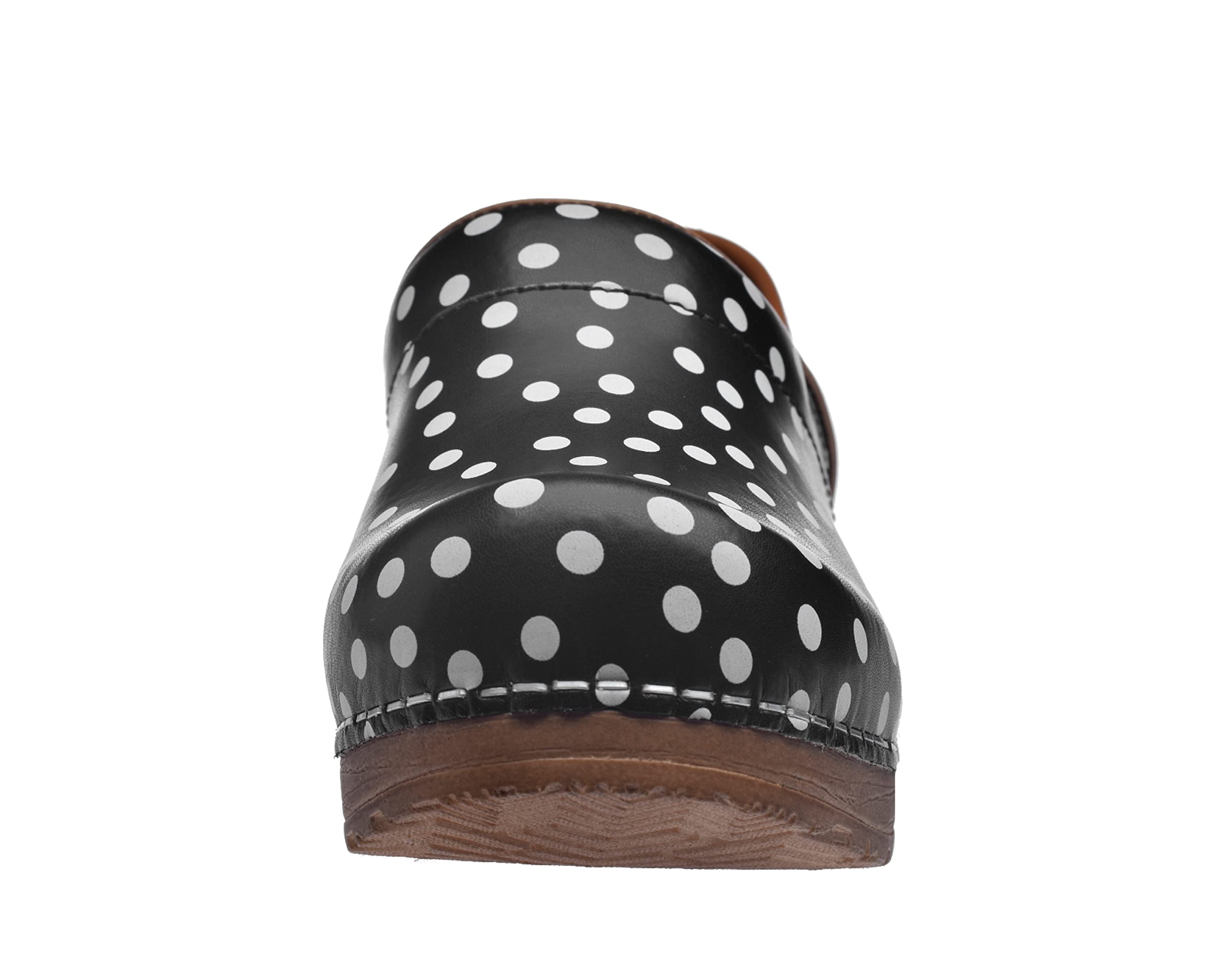Sanita Professional Festa Closed Clog | Original Handmade Flexible Leather Clog for Women | Maximum Stability | Anatomical Shaped Footbed with Soft Foam | Shock Absorbing Heel