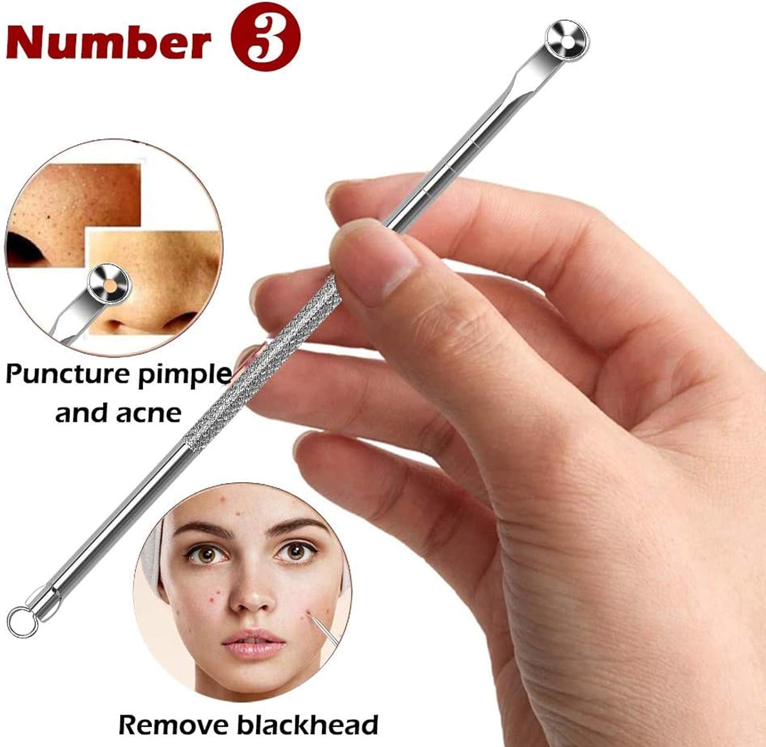 Blackhead Remover 5pcs Kit with Portable Box