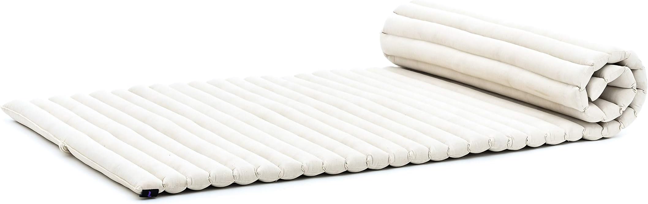 LEEWADEE - Matelas Pliable Confortable avec Coussin Lecture, Futon