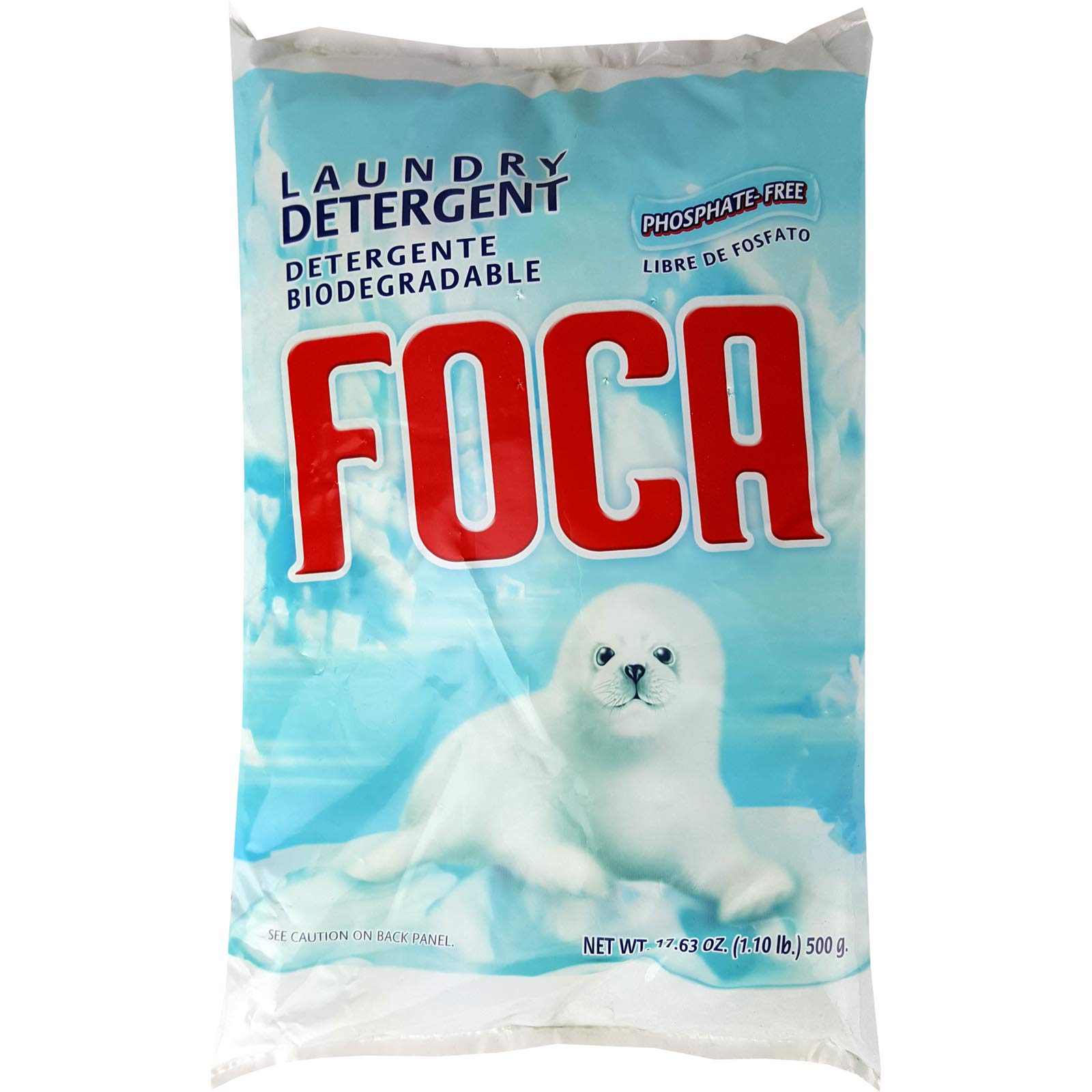 (Pack of 36) Foca Laundry Detergent Powder, 500g