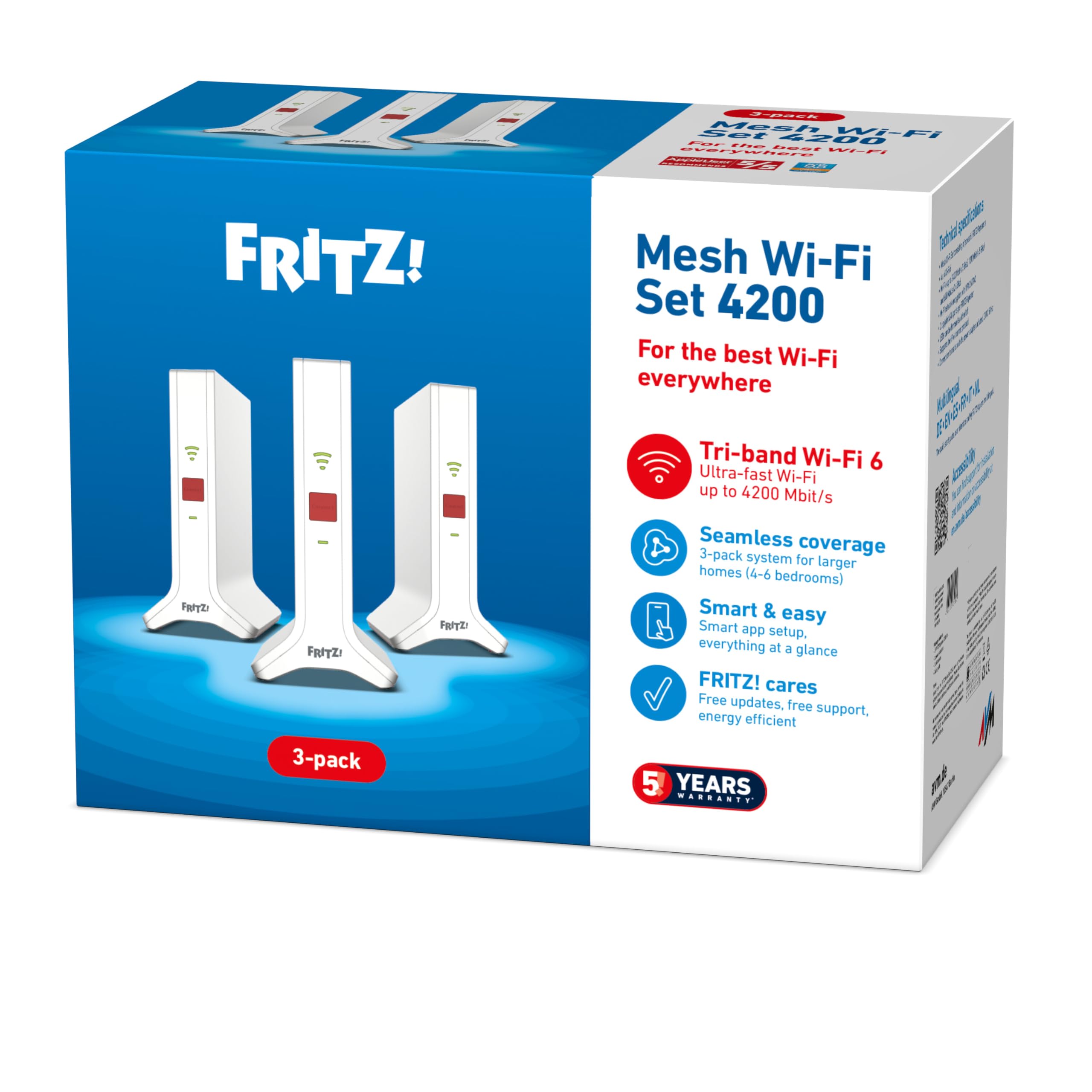 FRITZ!Mesh Wi-Fi Set 4200 3-pack Edition International