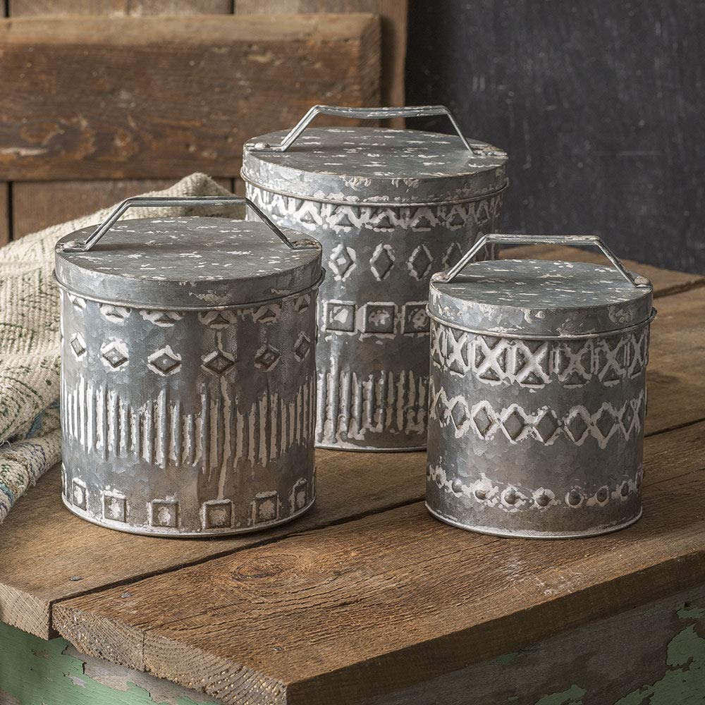 CTW Home CollectionSet of Three Boho Patteren Canister