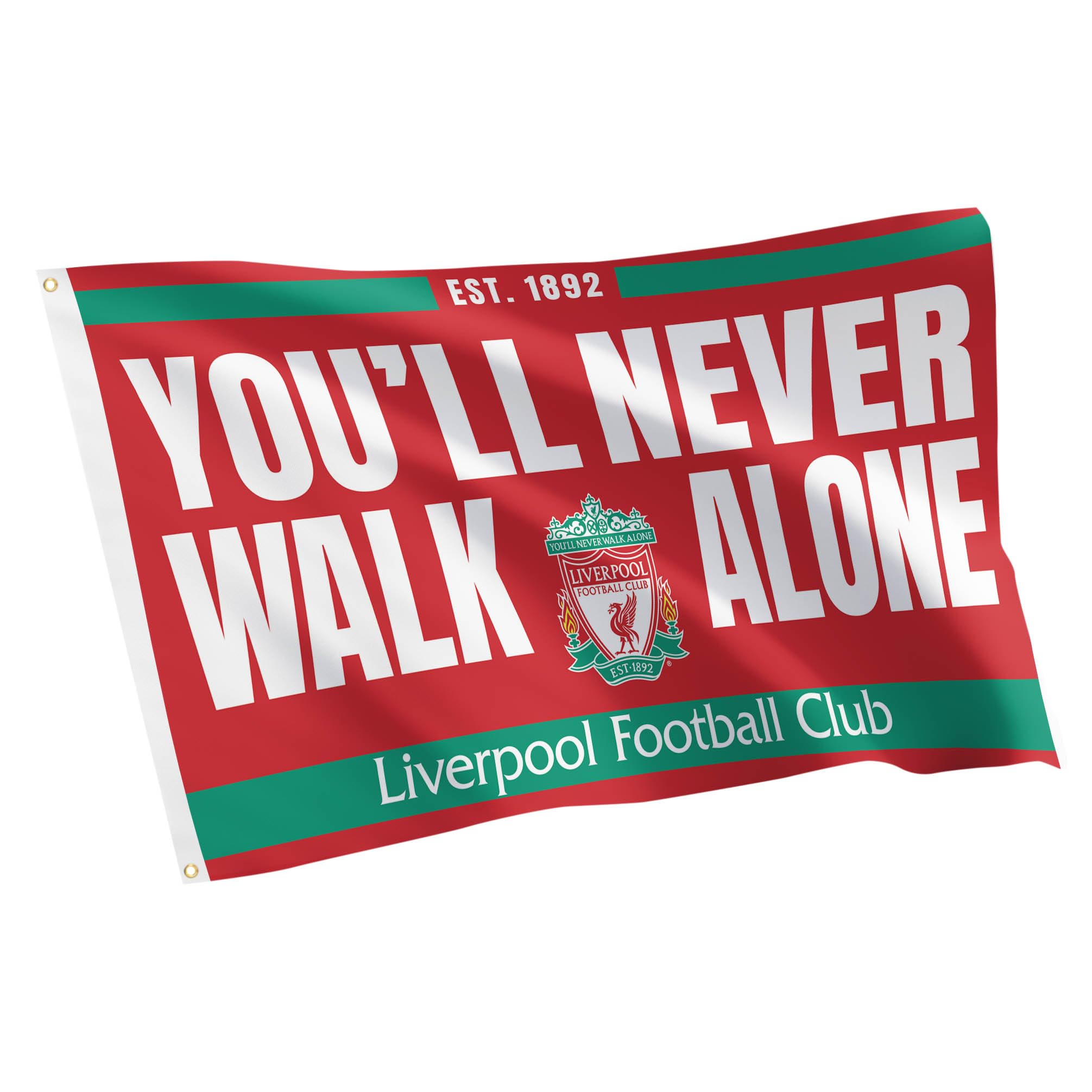 Liverpool FC Official 3x5 Foot Flag - 100% Polyester, Double-Stitched, For Outdoor & Indoor Display (Flag D)
