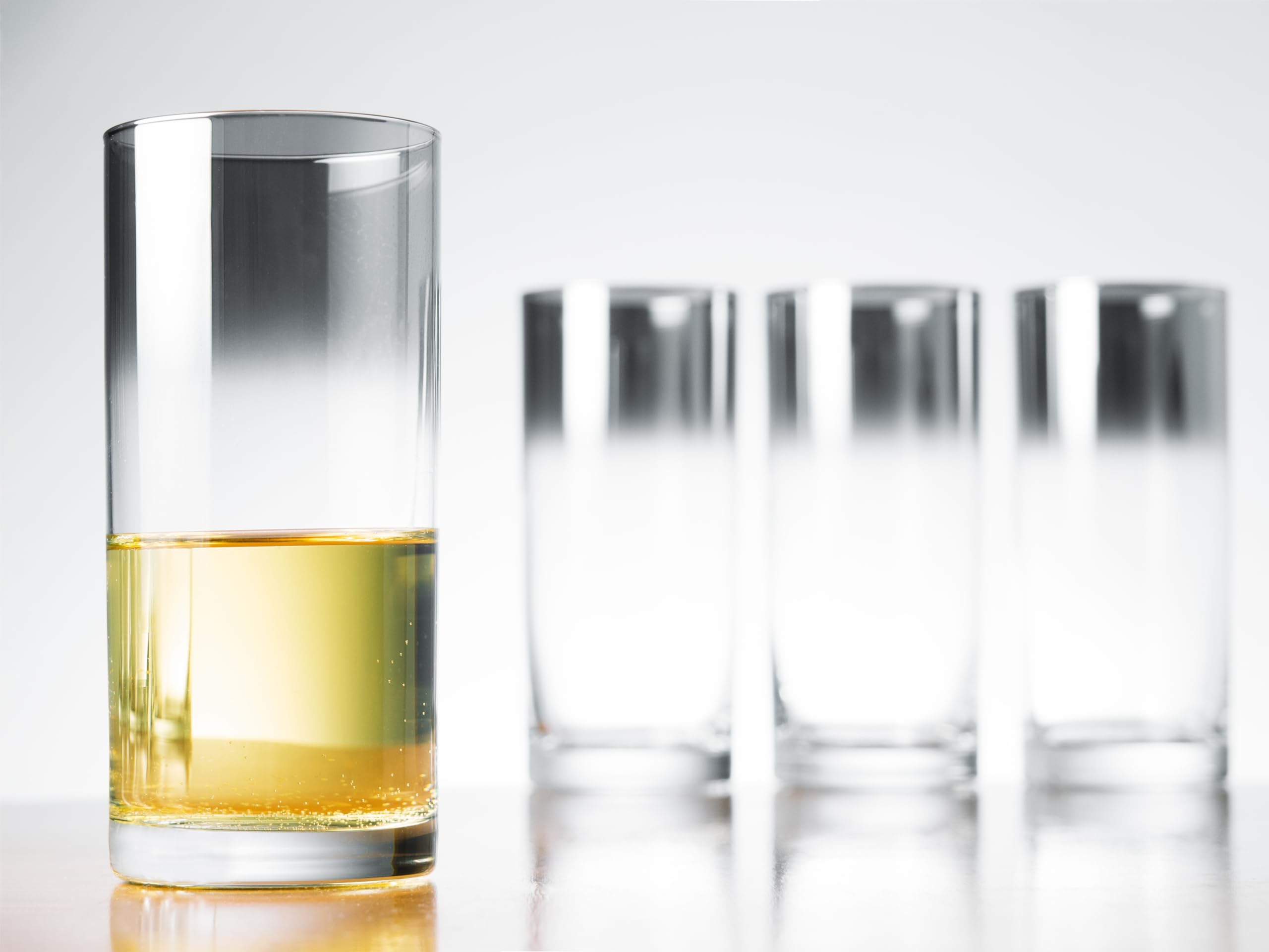 Barski Highball-Glas – Trinkgläser – geräuchert – für Wasser, Saft, Wein, Bier und Cocktails – Set mit 4 – 340 ml – hergestellt in Europa