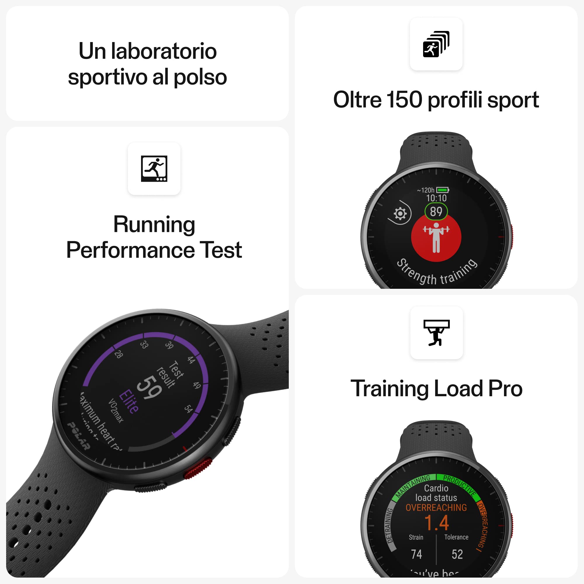 Polar Pacer Pro - Sportwatch con GPS avanzato, monitoraggio della FC dal polso, smartwatch per uomini e donne, Running Watch, monitoraggio del sonno e activity tracker