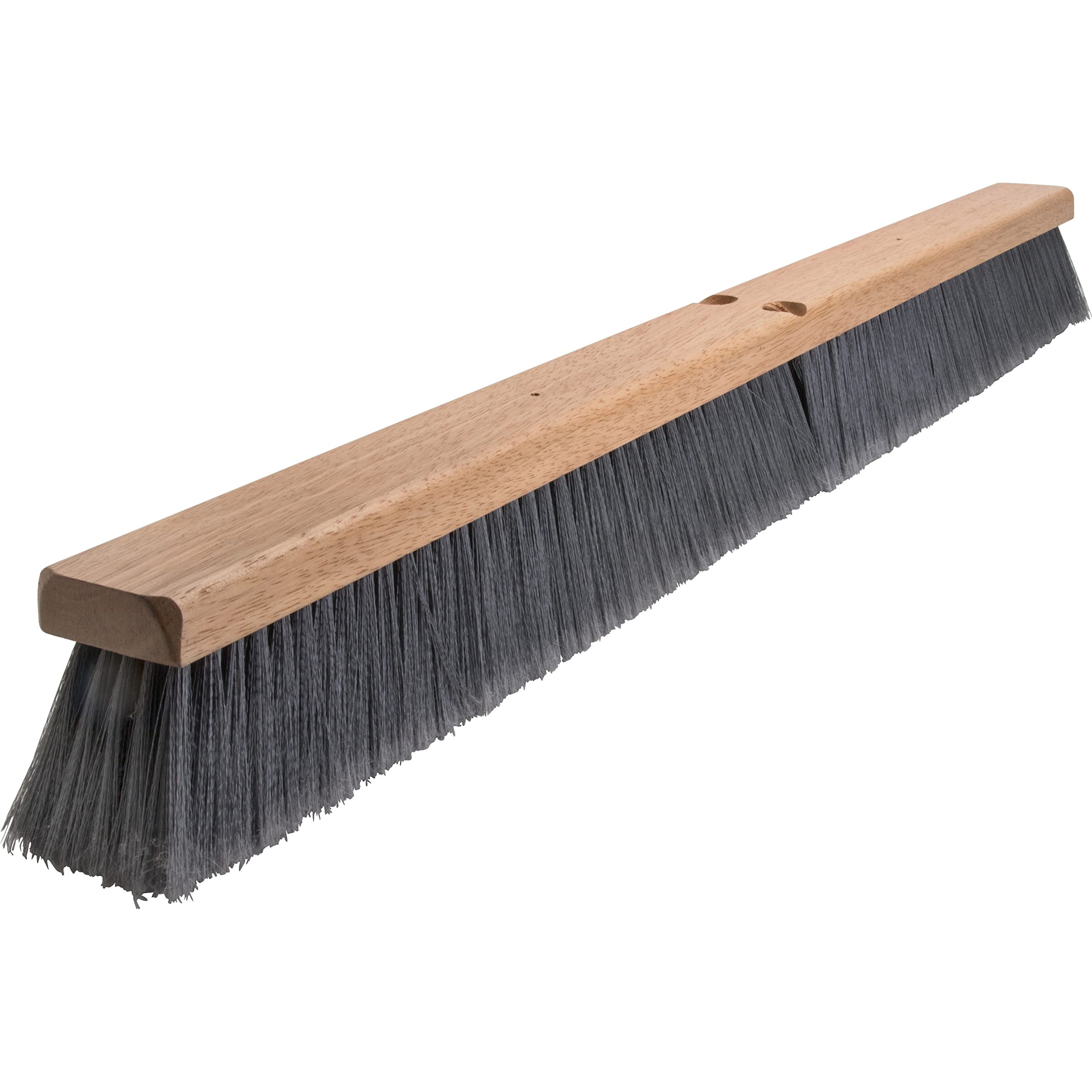 Bloc de tête de balai à poils gris idéal pour nettoyer le salon et l'atelier