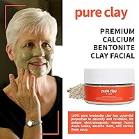 Vista 2 de Máscara facial de arcilla de bentonita de calcio, mascarilla hidratante de arcilla de montmorillonita para cara, mascarilla de arcilla de bentonita