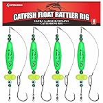 Catfish-Rig-for-Bank-Fishing-Catfishing-Tackle-Floats-with-Rattler-Santee Cooper Rig Equipment(Green-2.5 inch)