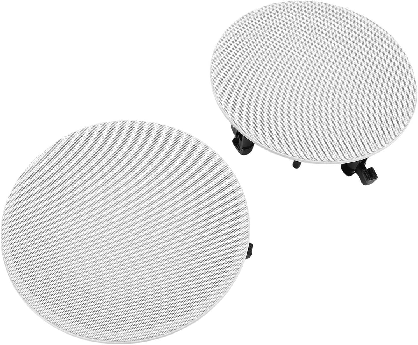 GOWENIC 2PCS Round Speaker Grille Replacements, Metal Mesh Round Speaker Grill Cover, Universal Radio Speaker Grills Decorative, Subwoofer Car Speaker Metal Waffle Cover Guard Grill