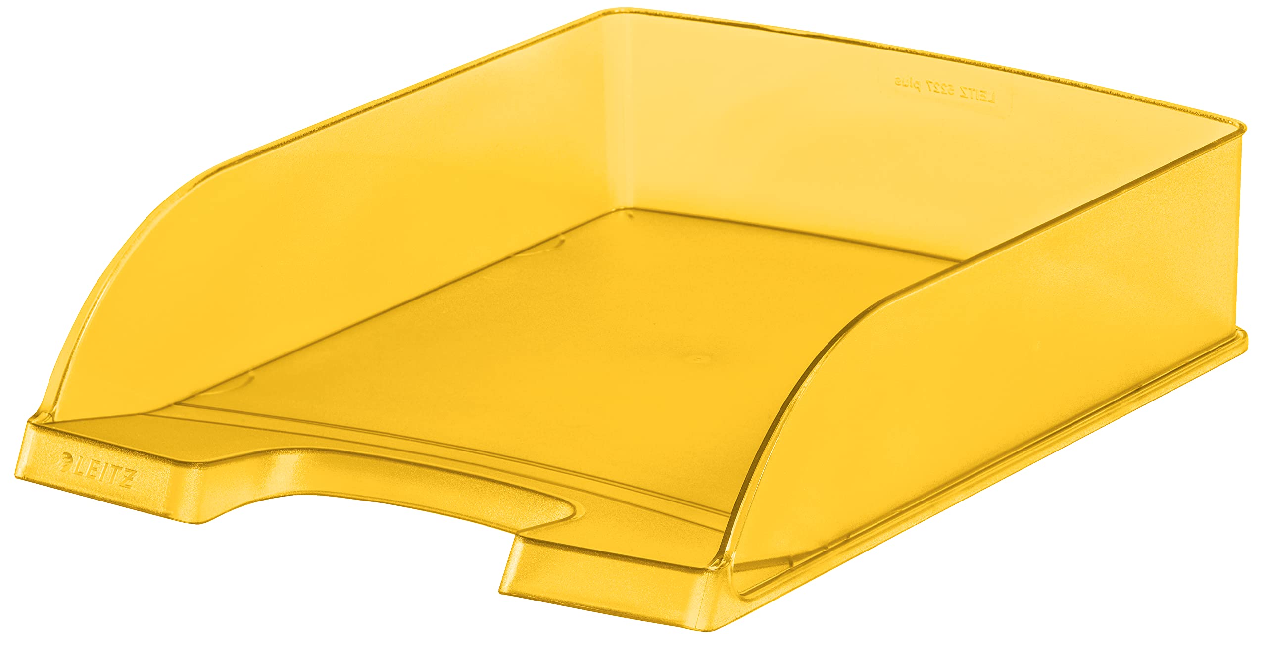 Leitz Plus Standard Letter Tray A4 Yellow Frost 52270010