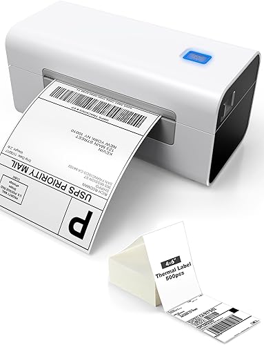 Impresora térmica Bluetooth de etiquetas 4 x 6 con 500 etiquetas térmicas, impresora de envío para pequeñas empresas, compatible con