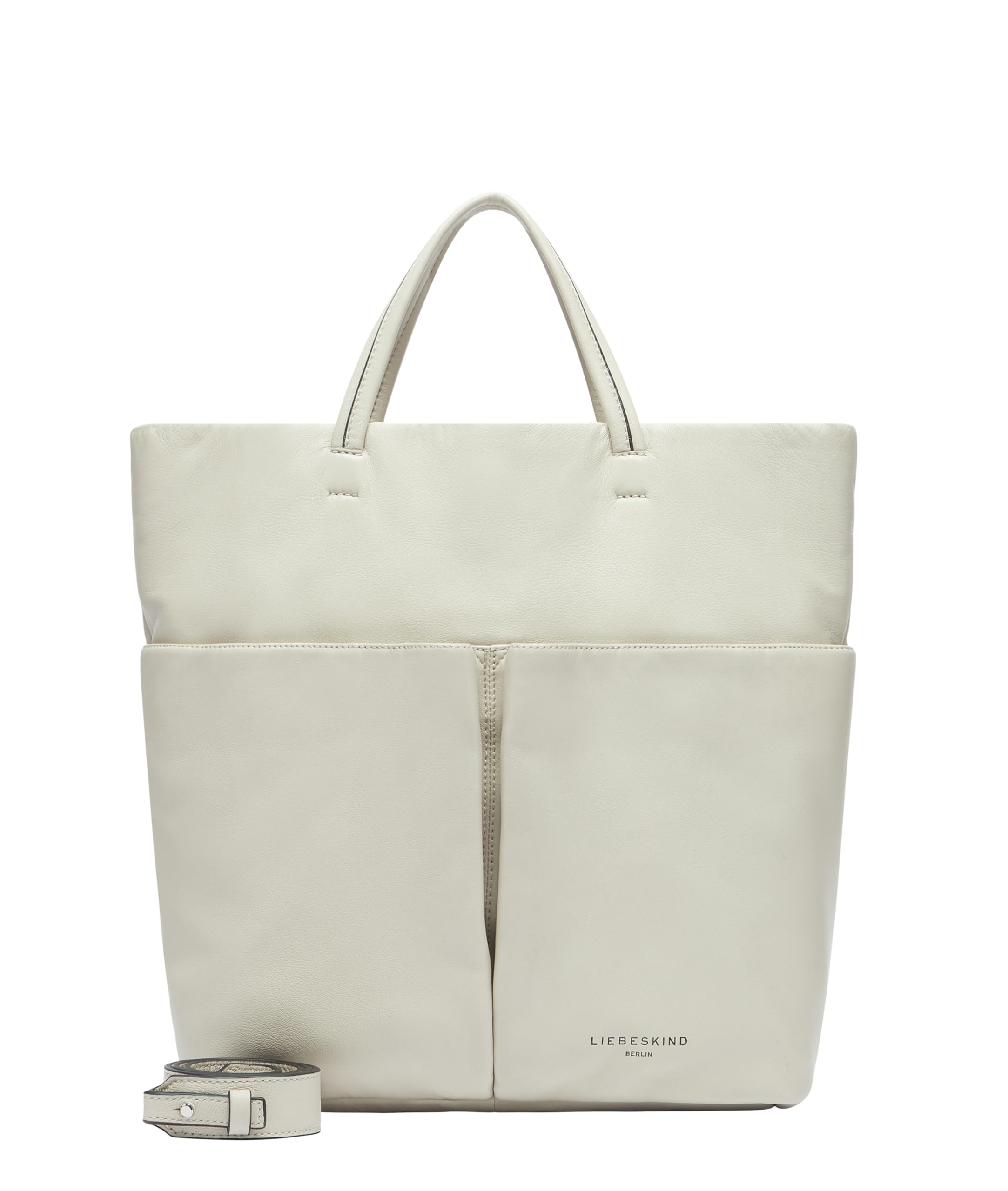 LIEBESKIND BERLIN Leather shoulder bag Hera Sheep Natural Tote Bag Milk creme-white