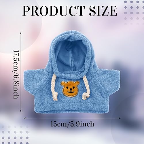 Miniatura 3 de Bencailor 4 piezas de ropa de muñeca de 11.5 pulgadas, accesorios de Navidad con capucha y sudadera con capucha, ropa de punto para decoración de