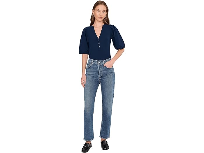 Madewell Mixy V-Neck Puff Tee