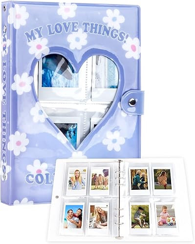 Mini álbum de fotos con 208 bolsillos de 3 pulgadas para cámara Fujifilm Instax, carpeta de tarjetas fotográficas Kpop, libro con soporte para