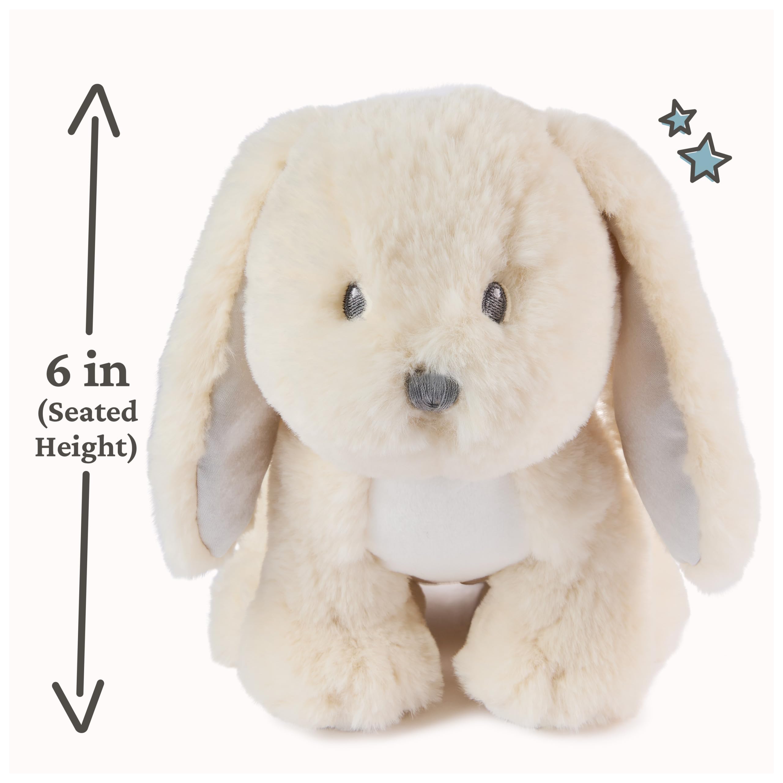 Baby GUND Clover Bunny peluche, coniglietto di peluche per neonati e bambini, crema, 25,4 cm