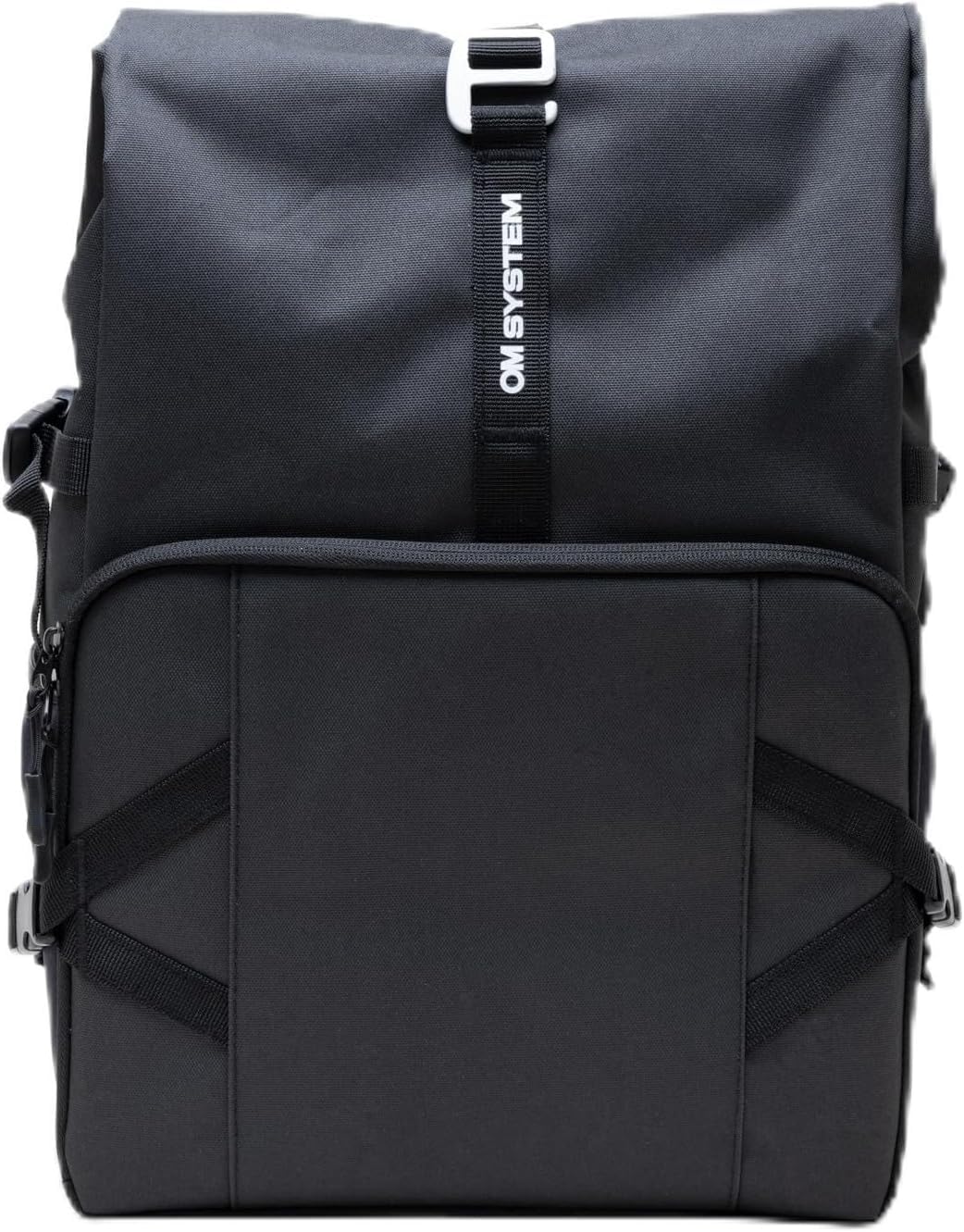 OM SYSTEM Kamera Rucksack mit Roll-Top Design – Fotorucksack | Wasserabweisendes Canvas-Nylon, herausnehmbares Kamerafach, Hüftgurt, breite Schulterpolster – für Foto & Outdoor