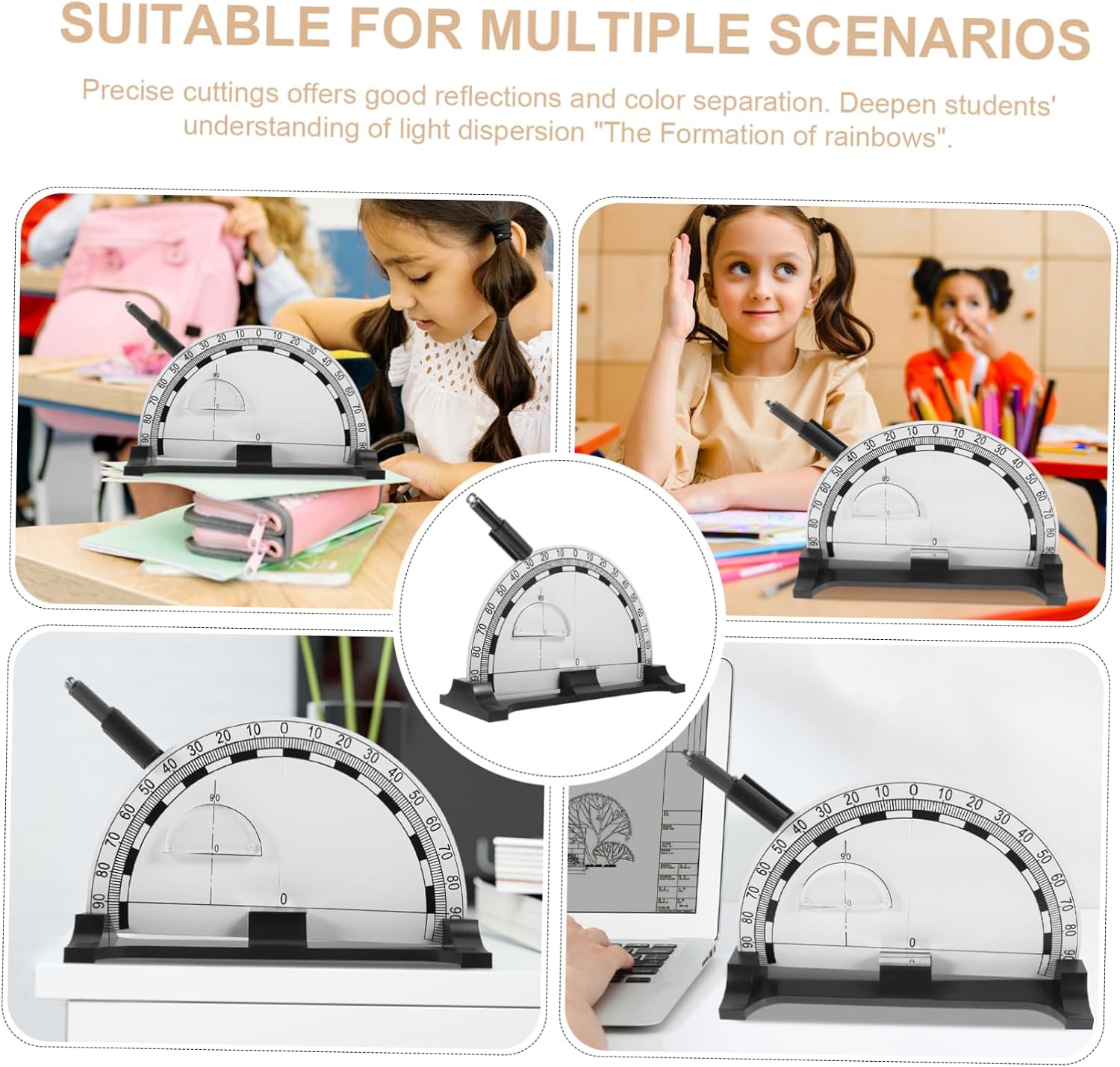 Kisangel Optics Demonstrator Portable Folding Reflection Demonstrator Laboratory Equipment Precise Cuttings Random Color