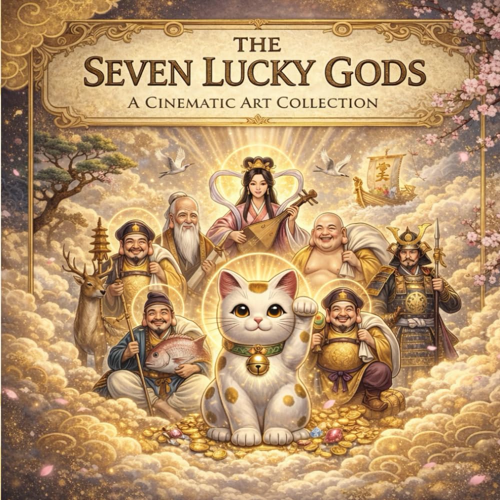 THE SEVEN LUCKY GODS A Cinematic Art Collection: Blessings, Fortune, and Myth in Japanese Art (Mori no Akari Series)
