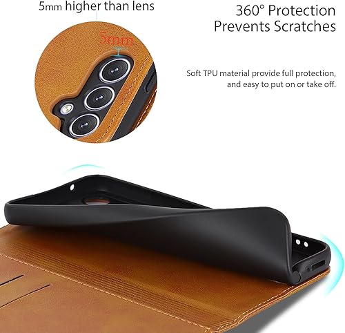 Miniatura 109 de Havaya Funda tipo cartera para Samsung Galaxy A54 0.18 oz para Samsung Galaxy A54 5G, funda con tarjetero y ranuras para tarjetas de crédito