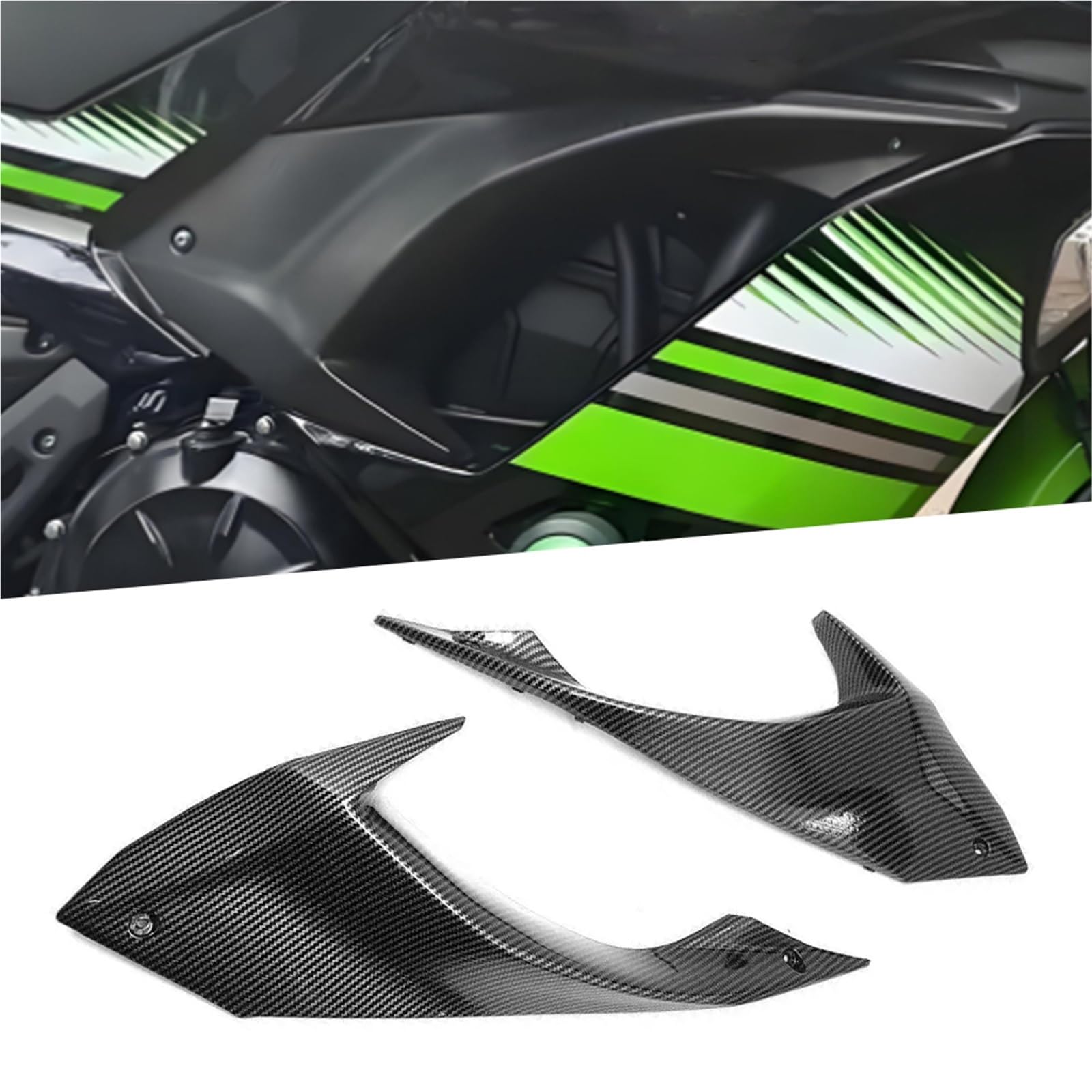 Ailettes de carénage pour Kawasaki EX650 résout le manque de style racing - 8