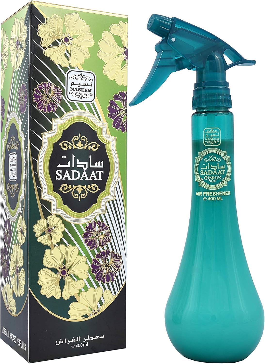 Naseem Sadaat Air Freshener 400ml - Citrus & Floral Blend, Family & Pet Safe, Ideal for Home, Office, Car - Long-Lasting Fragrance