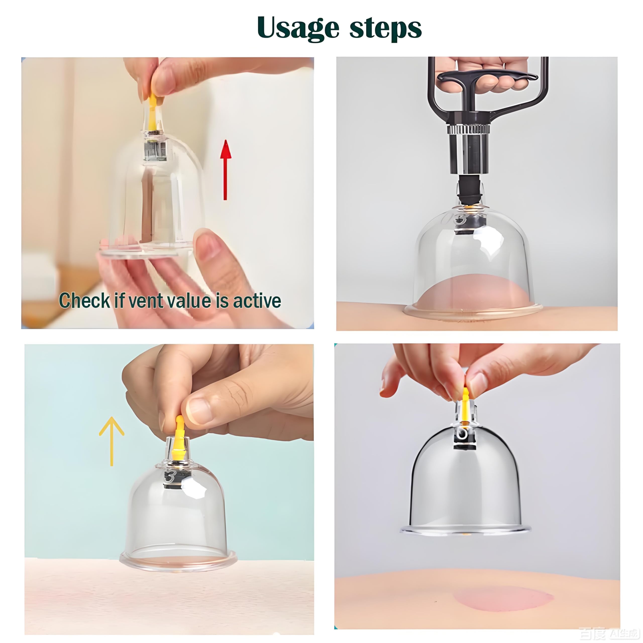 Schröpftherapie Set 16 Tassen, Große Größe V2.0 für Frauen Männer Vakuum Cup für Körpermuskel Rückenschmerzen Linderung Massage Saugen Cellulite Saugnapf Gerät Cups Schröpftherapie Set T01