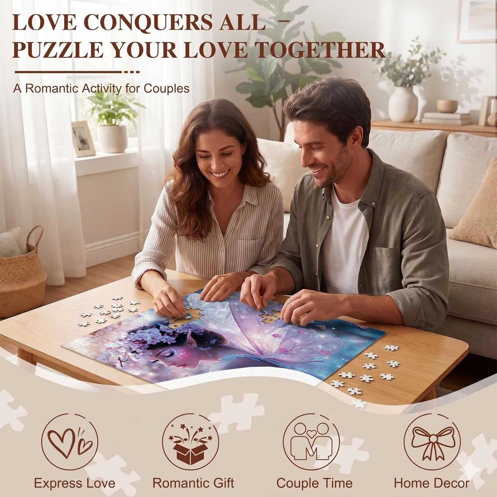 donna ala-2 Puzzle 1500 Pezzi per Adulti, Puzzle in Legno - Collezione Classica con Poster Incluso - Sfida di Concentrazione e Passatempo Antistress, Gioco Educativo per Famiglia, 87 x 57 cm f0-814