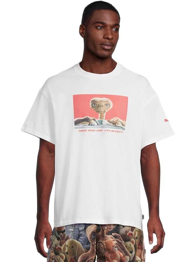White PUMA Hoops X E.T. Graphic T-Shirt