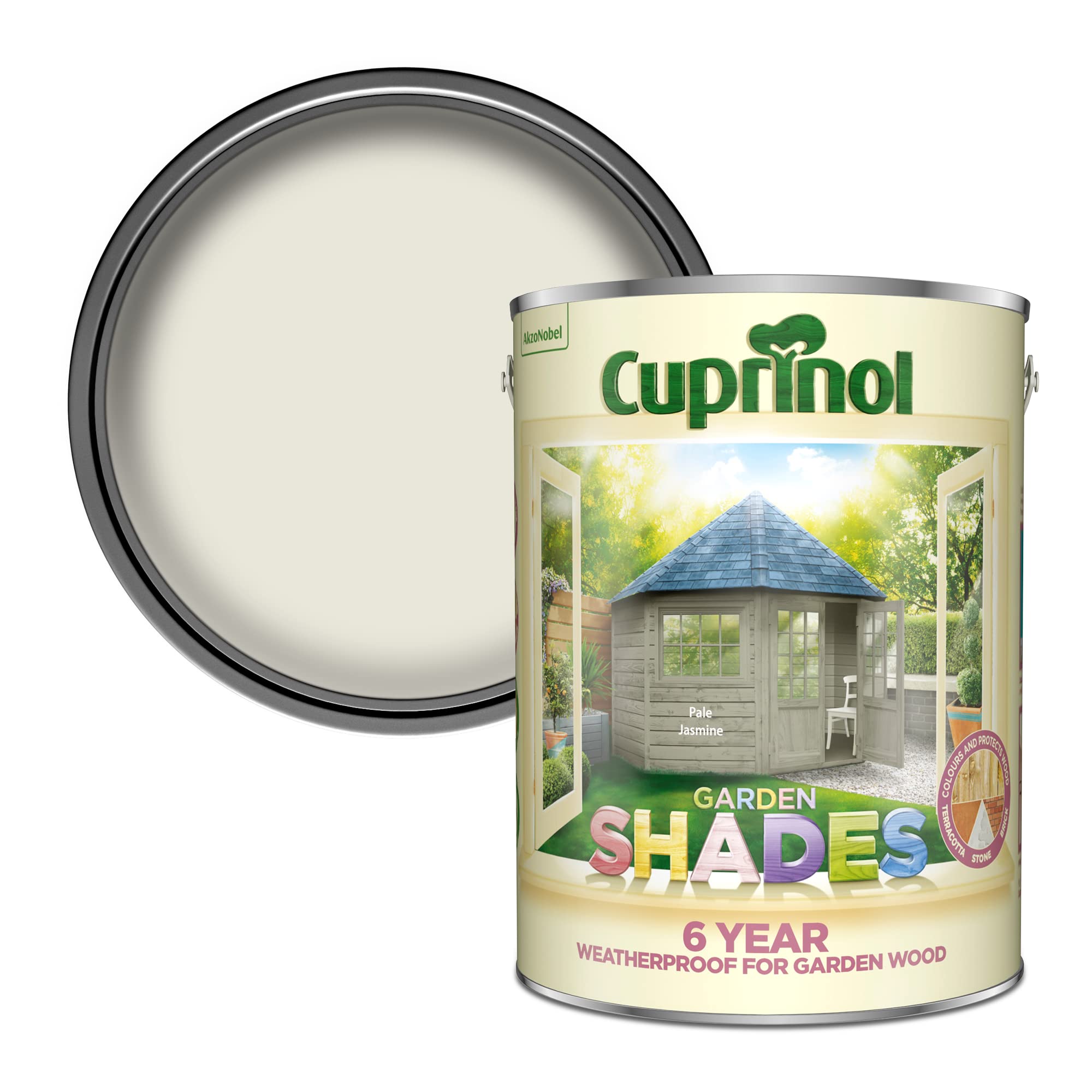 Cuprinol Pale Jasmine Cupgsjas5l 5 Litre Garden Shades Paint