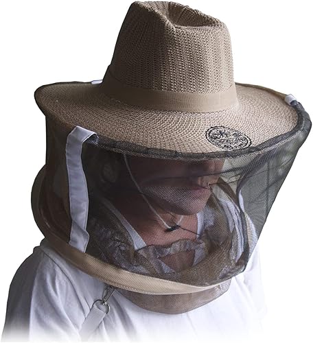 GL-VEIL-LG - Velo de sombrero de apicultor profesional para la protección de las abejas durante el mantenimiento de la colmena