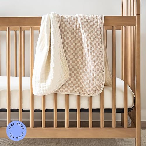 Miniatura 7 de Itzy Ritzy Manta de bebé  Manta de muselina de algodón suave multiusos  Se puede utilizar como un tapete para el tiempo boca abajo, cubierta de