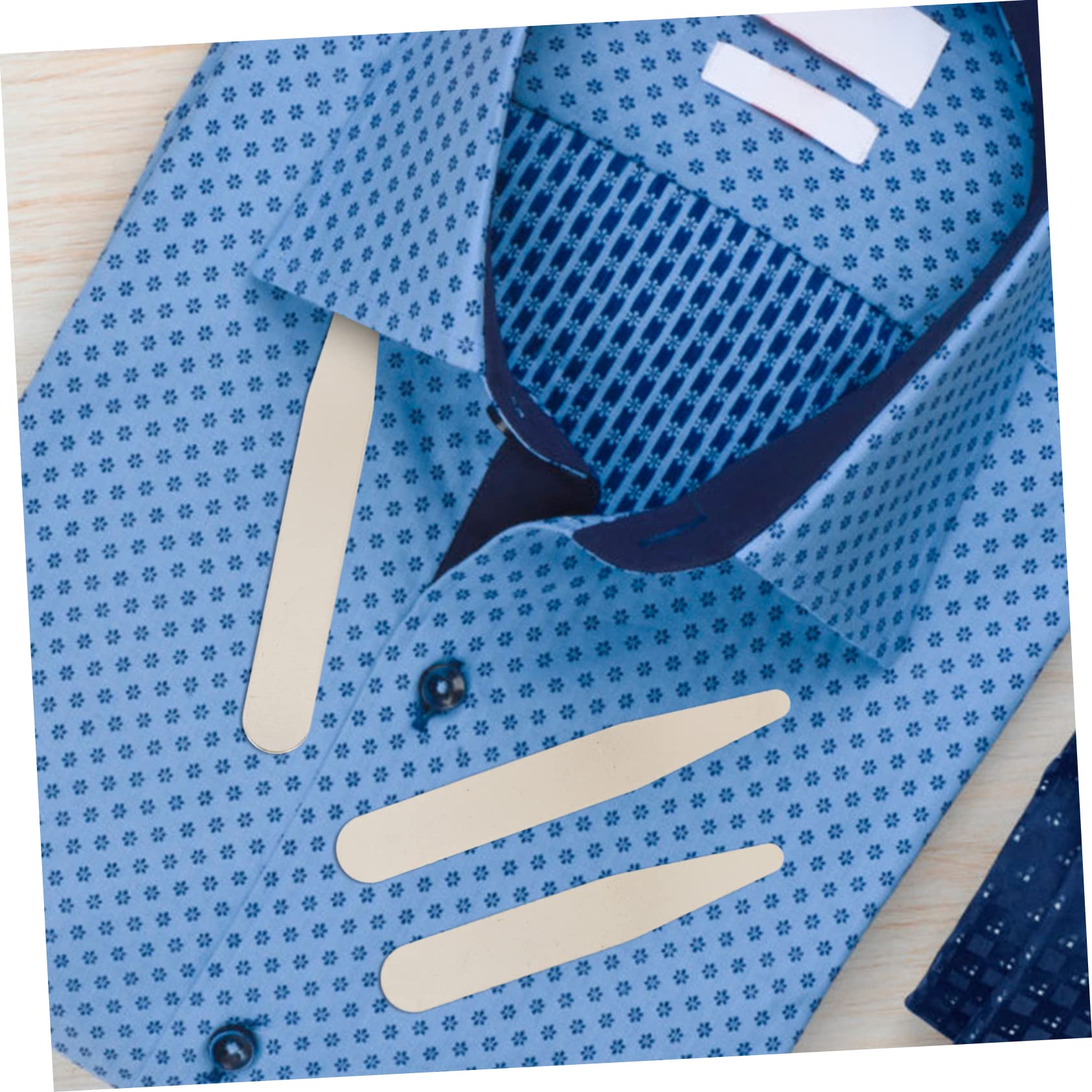 VANZACK 2sets Suit Collar Support Collar Stays for Men Rack Tip Piece Metal Stays for Dress Shirts 40pcs*2