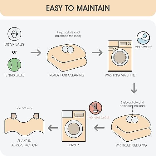 Miniatura 6 de Juego de edredón beige tamaño King, cama de 7 piezas en una bolsa, elegante bordado de hojas florales, suave y ligero, juego de ropa de cama para