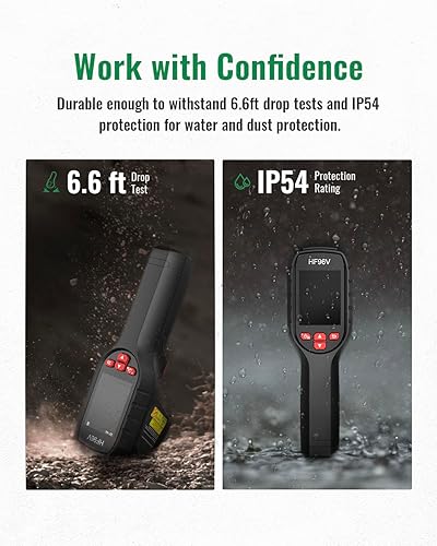 Miniatura 10 de Cámara térmica HF96V con cámara visual y puntero láser, detección inteligente de escena, cámara de imágenes térmicas de súper resolución de 240 *