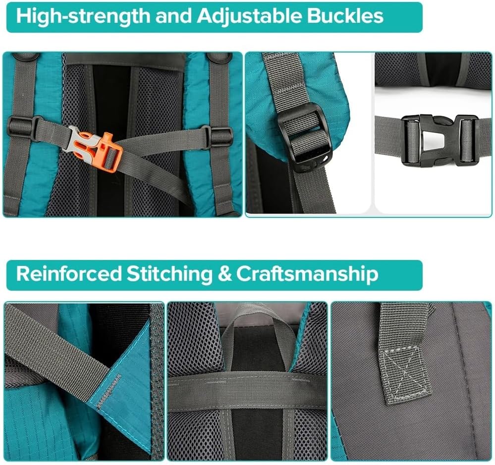 70L Hiking Camping Backpack Water-resistant Climbing Outdoor Travel Sports Bag