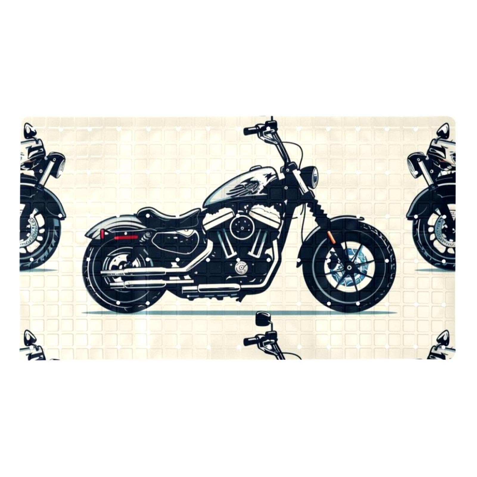 Tapete para motocicleta extralargo en zonas de lavado para la familia