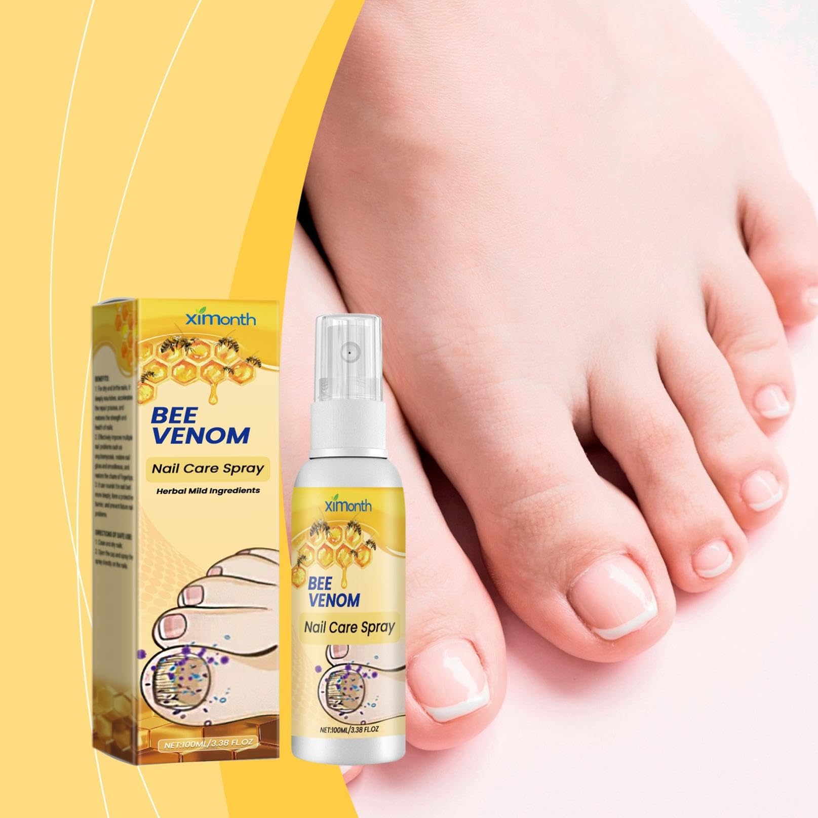 Bienengift Nagelpflege-Spray – 2 Fläschchen Für Starke Nägel