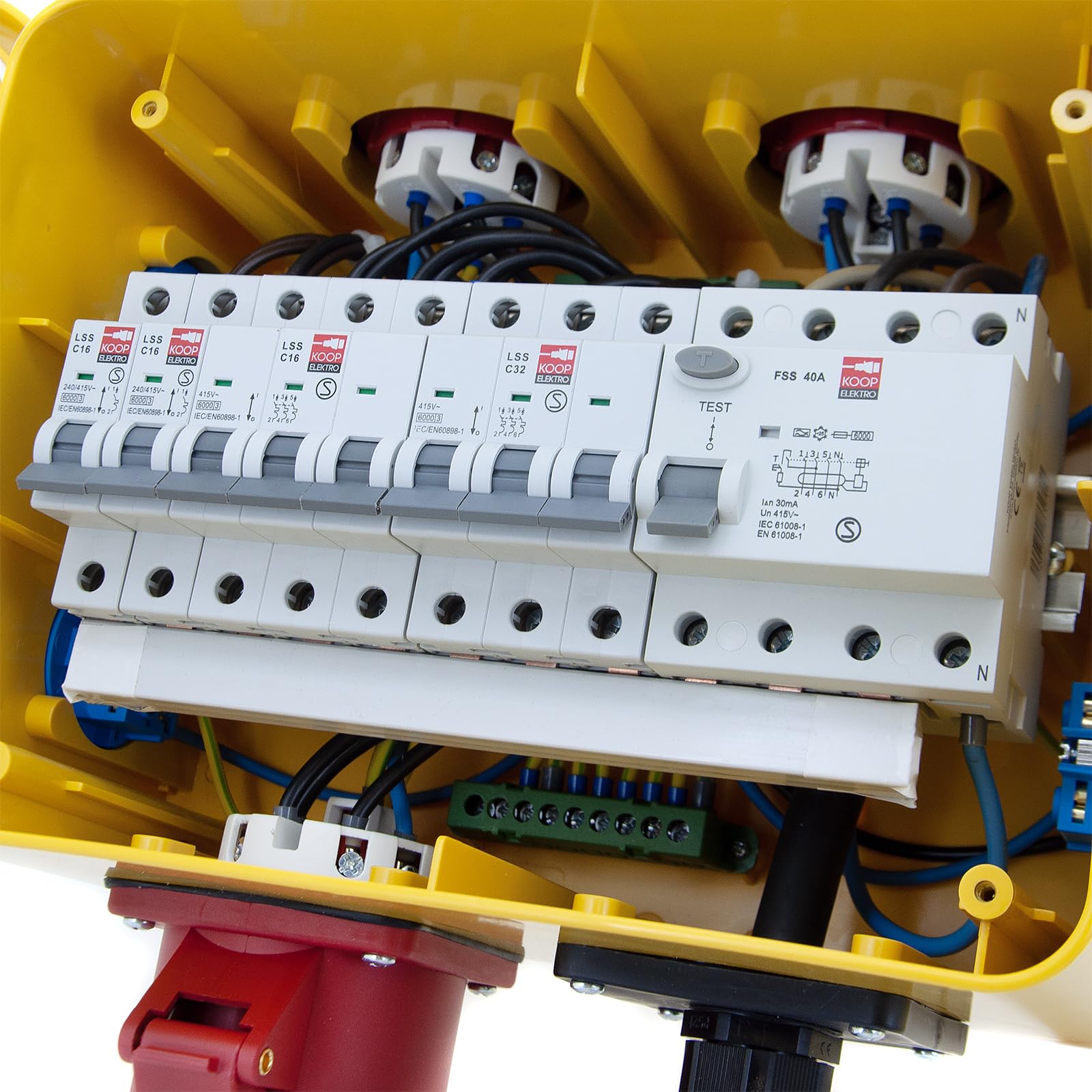 Baustellenverteiler IP44 mit FI/LS